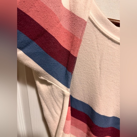 Spiritual Gangster Incredibly Soft Striped Crewneck Sweater Sz S - Picture 5 of 12